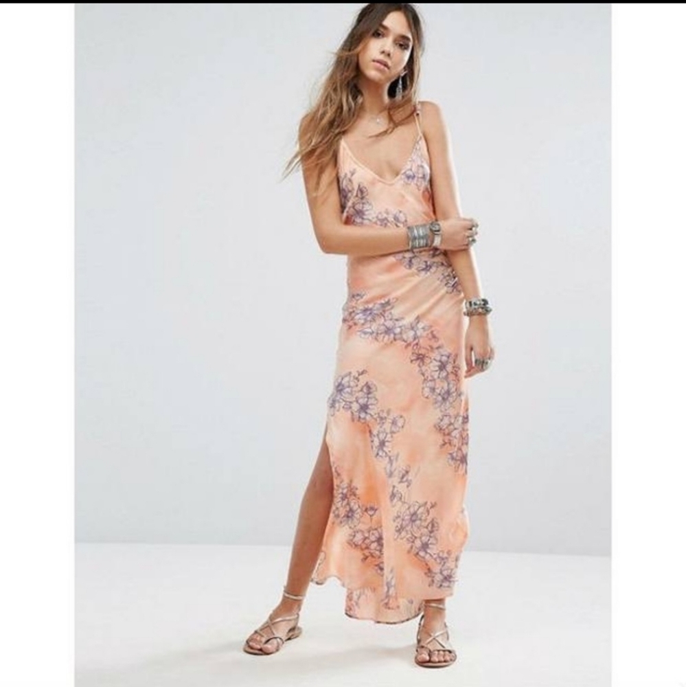 Free People Intimately Cassie Girl Printed Slip
